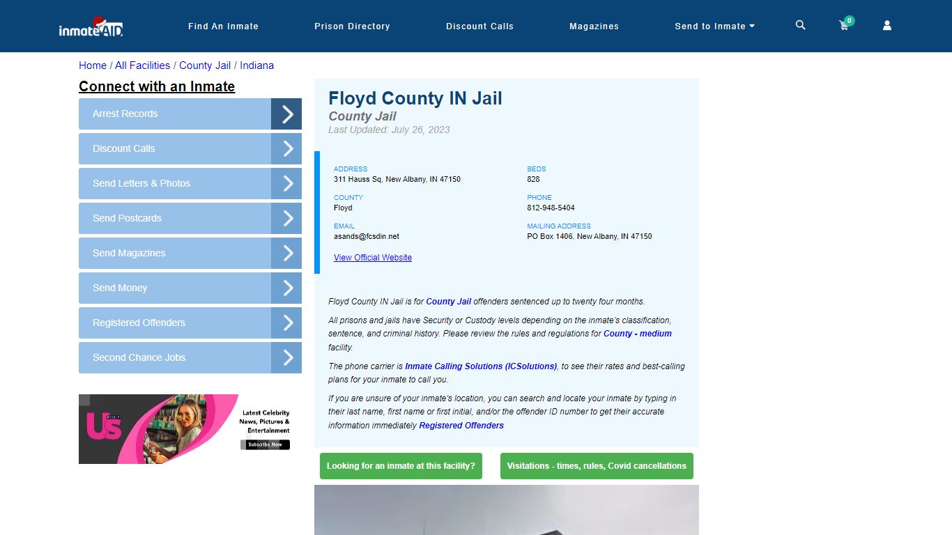 Floyd County IN Jail - Inmate Locator - New Albany, IN